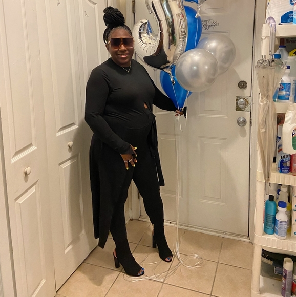 Autumn 2pc legging set-black - Picture 3 of 3